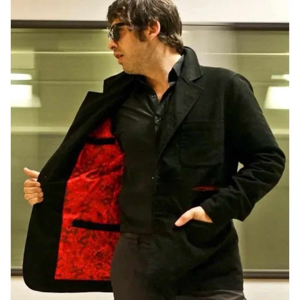 Betabrand Golden Dragon Reversible Smoking Jacket in Green/Black - Picture 2 of 14